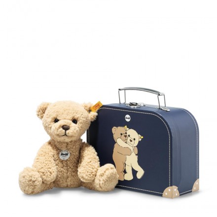 Steiff charly bear in suitcase store