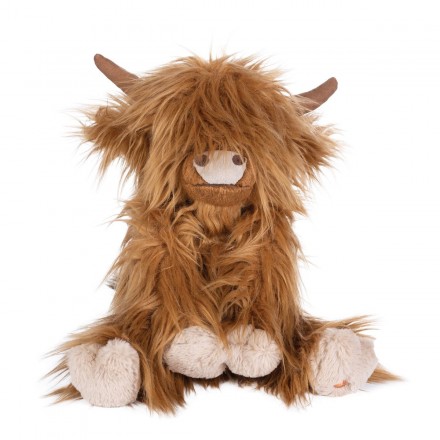 Small highland cow soft toy deals